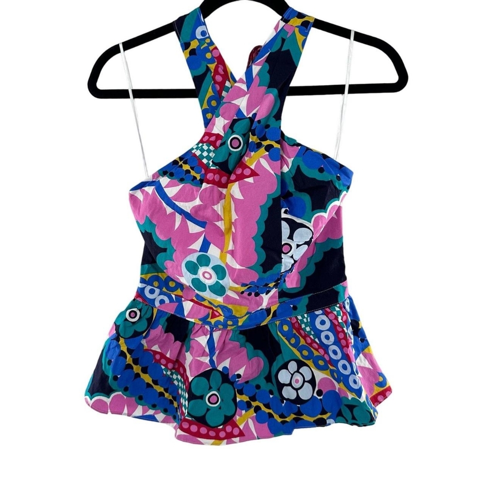 NWOT J Crew Ratti Kaleidescope halter top